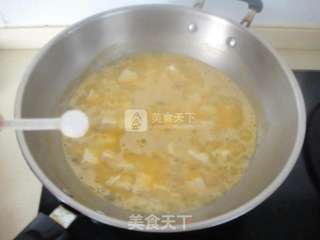 蟹粉豆腐羹的做法步骤:6