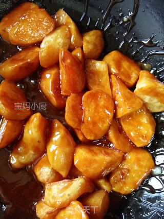 拔丝红薯的做法步骤:9