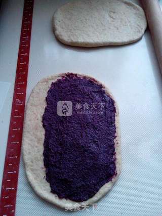 香酥紫薯面包卷的做法步骤:4