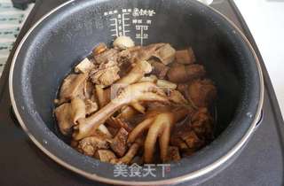 焖炖鸡肉豆腐干的做法步骤:9