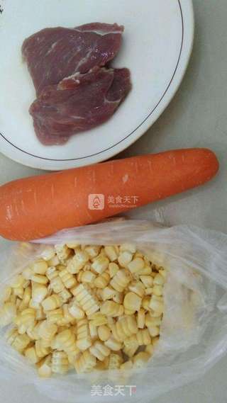 玉米胡萝卜炒饭的做法步骤:4