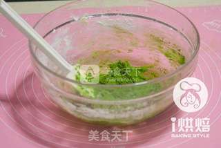 抹茶大理石饼干(抹茶控必备)的做法步骤:4