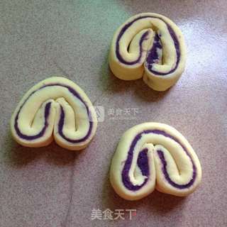 杂粮紫薯包的做法步骤:8