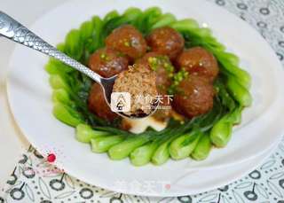 红烧猪肉莲藕丸子的做法步骤:18