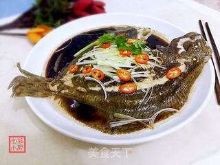 私房清蒸多宝鱼的做法步骤:8