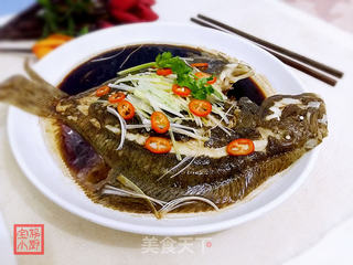 私房清蒸多宝鱼的做法步骤:10
