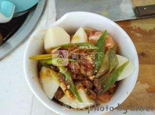 腐乳豆豉蒸鸡的做法步骤:8