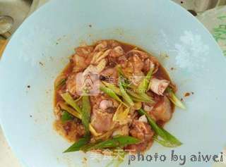 腐乳豆豉蒸鸡的做法步骤:4