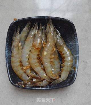 黑椒味烤虾的做法步骤:7