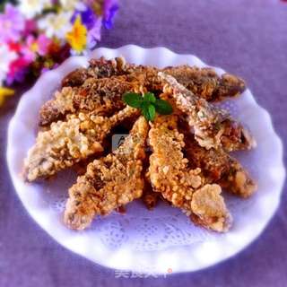 葱香味酥炸鲫鱼的做法步骤:10