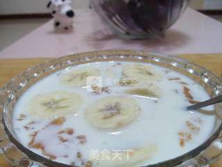 桃胶香蕉牛奶的做法步骤:7