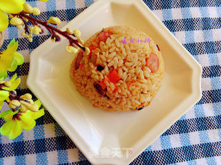 香菇腊肠煲仔饭的做法步骤:12