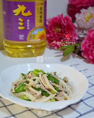牛肉炒蟹味菇的做法步骤:9