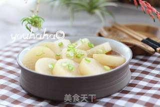 鲍汁白萝卜的做法步骤:6
