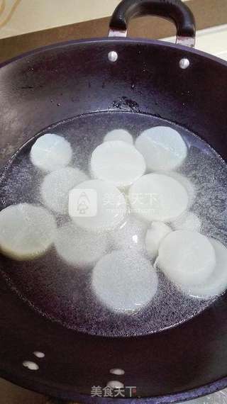 鲍汁白萝卜的做法步骤:2