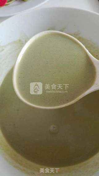 抹茶芒果班戟的做法步骤:9