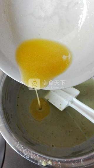 抹茶芒果班戟的做法步骤:5