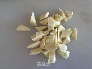炒三色蔬的做法步骤:2