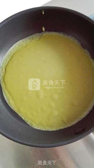 抹茶芒果班戟的做法步骤:10