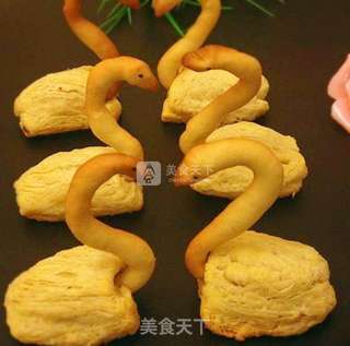 天鹅酥的做法步骤:23