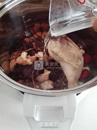 菌菇鸡汤的做法步骤:5