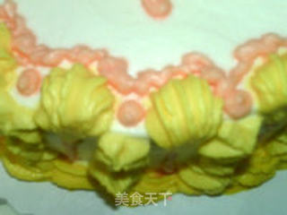 裱花蛋糕:太阳花的做法步骤:15
