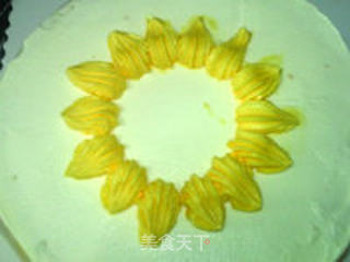 裱花蛋糕:太阳花的做法步骤:10