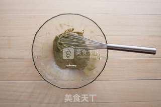 抹茶蛋糕(空气炸锅版)的做法步骤:6