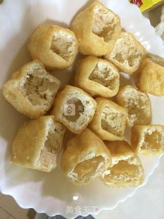 茄汁豆腐肉(满腹经纶)的做法步骤:2