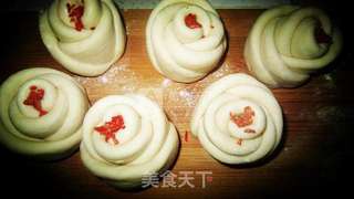 浪漫白玫瑰“花卷”的做法步骤:6