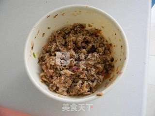 香菇肉馅蒸饺的做法步骤:6