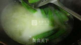 白灼秋葵的做法步骤:3
