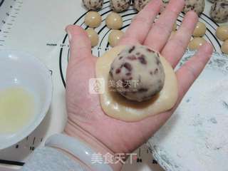 白豆沙蔓越莓广式月饼的做法步骤:13