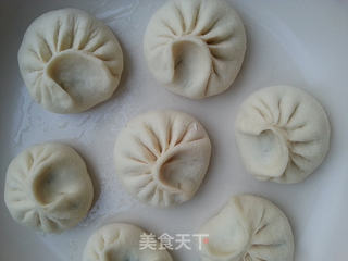 韭菜鸡蛋水煎包的做法步骤:11