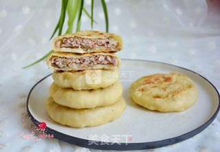 猪肉榨菜馅饼的做法步骤:14