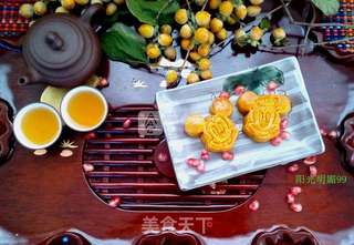 紫薯花样月饼的做法步骤:32