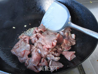 秋葵炒牛肉的做法步骤:9