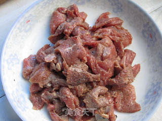 秋葵炒牛肉的做法步骤:6