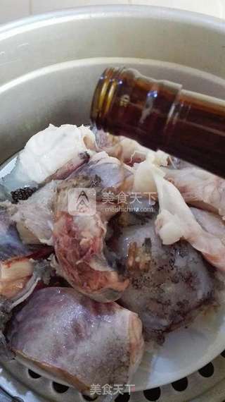 清蒸海参斑鱼的做法步骤:4