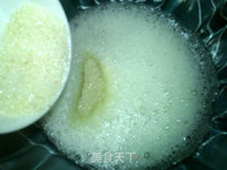 奶油抹茶戚风卷的做法步骤:7