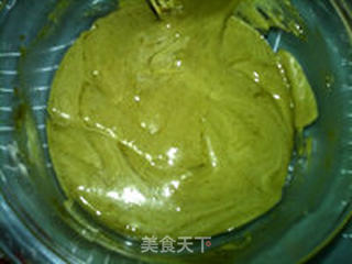 奶油抹茶戚风卷的做法步骤:11