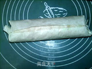 奶油抹茶戚风卷的做法步骤:22