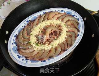 蒜蓉蒸虾的做法步骤:7