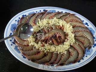 蒜蓉蒸虾的做法步骤:6