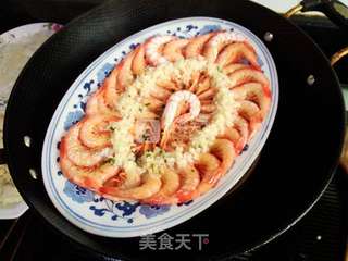 蒜蓉蒸虾的做法步骤:8