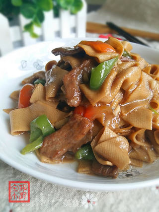 尖椒豆腐皮的做法步骤:12