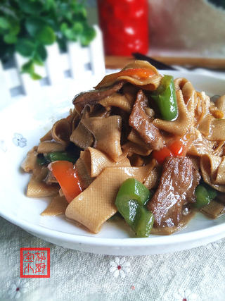 尖椒豆腐皮的做法步骤:11