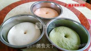 彩球紫薯椰蓉包的做法步骤:3