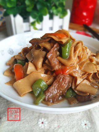 尖椒豆腐皮的做法步骤:9