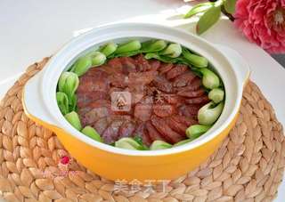 腊肠煲仔饭的做法步骤:8